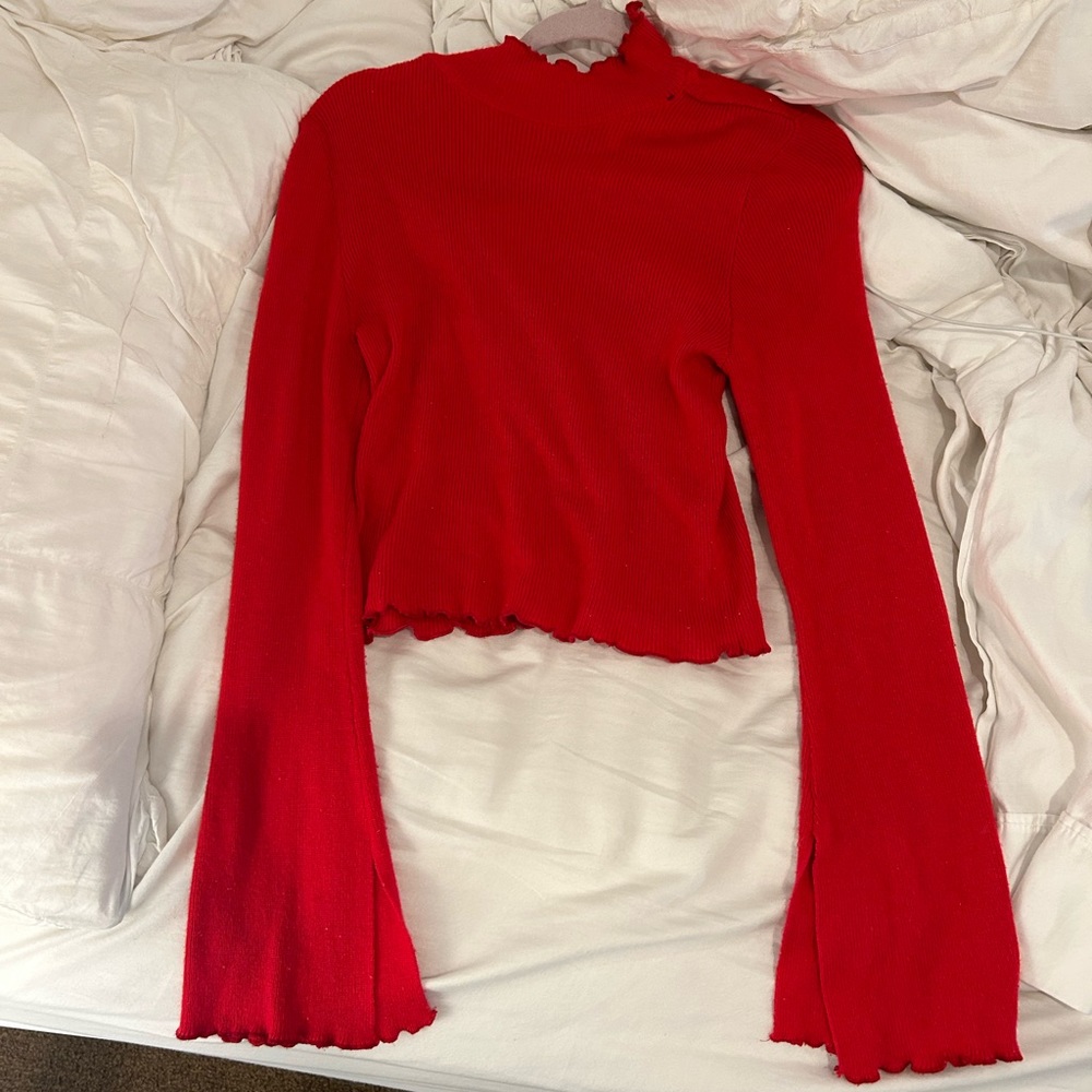 vintage red turtle neck